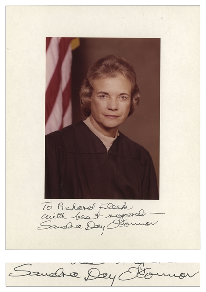 Sandra Day O'Connor Signed Presentation Photo